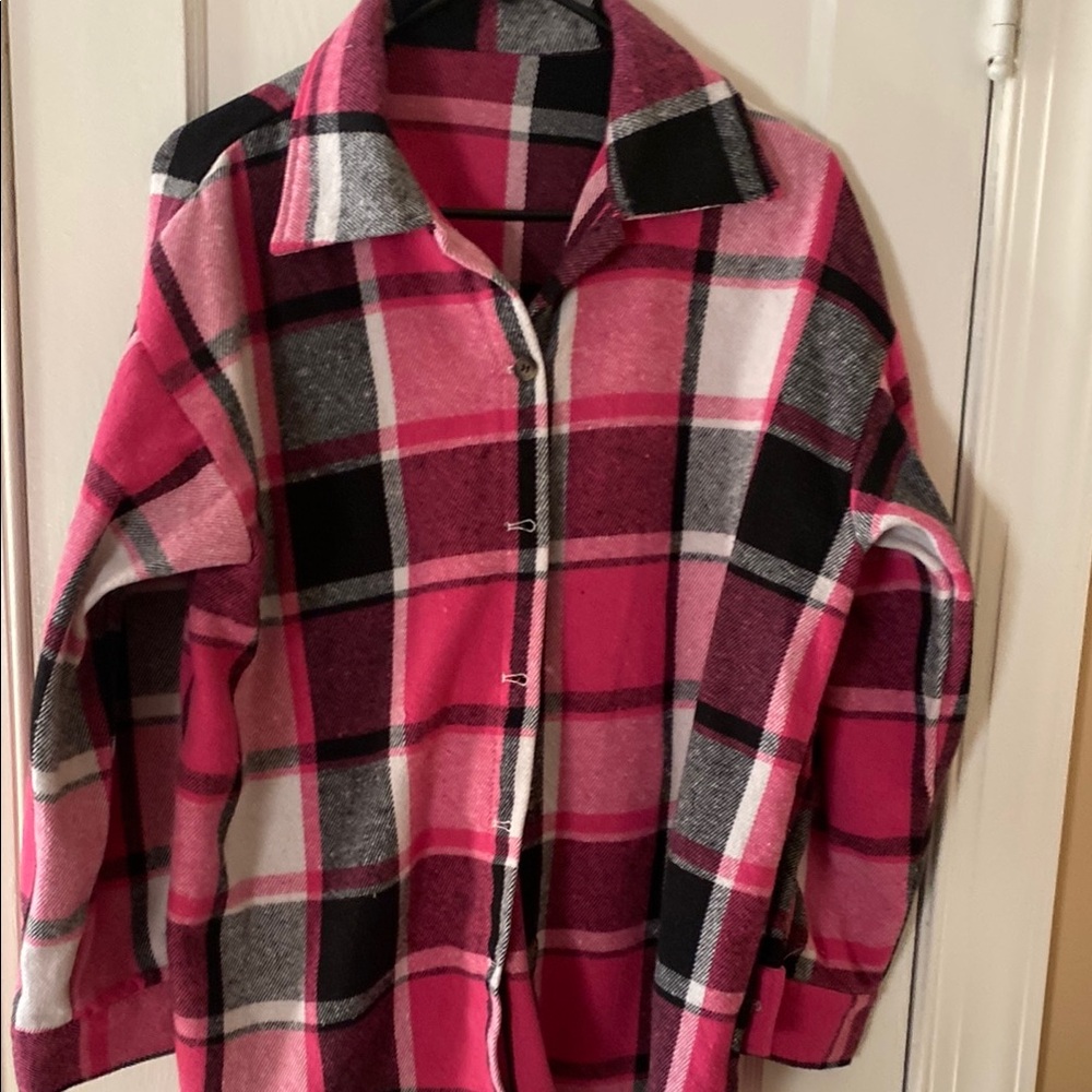 Pink and Black Flannel